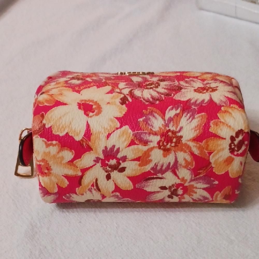 Coach Floral Pink Cosmetic Pouch - Picture 3 of 5